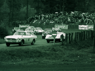 Walter Nork "Nostalgie" 1962 ADAC 1000Km-Rennen Nürburgring
Südkurve nach Start
